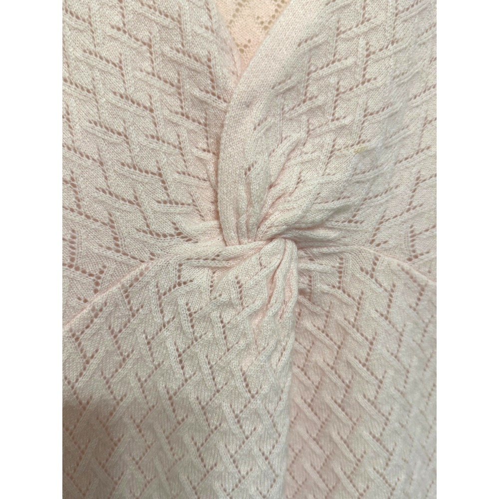 Garnet Hill Cashmere Sweater‎ Small Pink Twisted Front - Picture 4 of 10